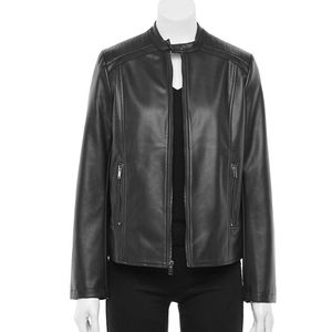 👀50% OFF🖤🧥 NWT‼️ Apt. 9 brand Faux Leather Lined Jacket